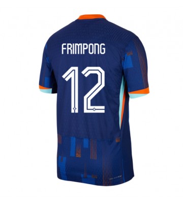 Holland Jeremie Frimpong #12 Replika Udebanetrøje EM 2024 Kortærmet